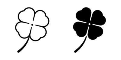 Clover icon set. for mobile concept and web design. illustration vector