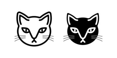 Cat icon. for mobile concept and web design. illustration vector