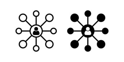 Connection Icon Set. for mobile concept and web design. illustration vector