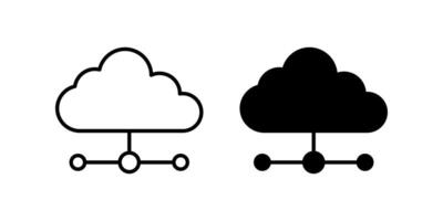 Cloud Computing icon set. for mobile concept and web design. illustration vector