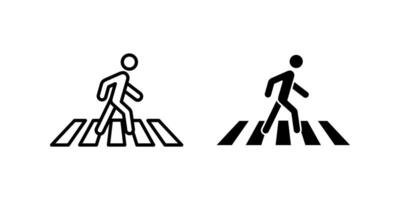 Crosswalk icon. for mobile concept and web design. illustration vector