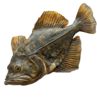 Unique specimen of a fish with distinctive features and vibrant colors swimming in a pristine environment isolated on transparent background png