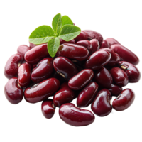 Healthy red kidney beans with fresh herb on a white background showcasing natural food choices for a nutritious diet isolated on transparent background png