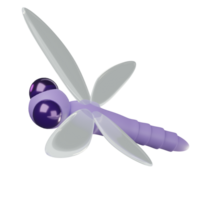 3D Dragonfly Icon Illustration Render png