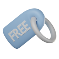 3D Free Tag Icon Illustration Render png