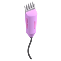 3D Hair Clipper Illustration png