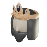 3D King Icon Illustration Render png