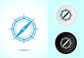 Compass icon, Navigation sign symbol for apps and websites vector