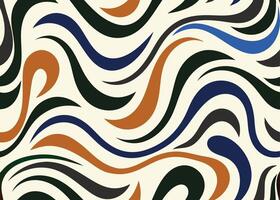 Abstract pattern organic shapes curved color illustration. vector