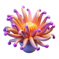 3D Render Abstract Flower png