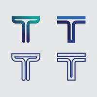 letter T logo image and font T design graphic initial vector