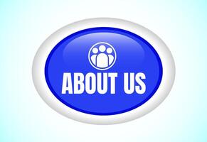 About us button. Suitable for mobile app, and website vector