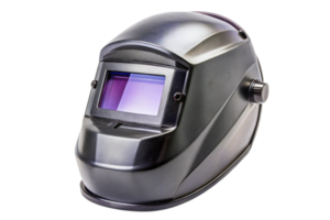 Professional welding helmet with an adjustable visor, ideal for industrial work and construction png
