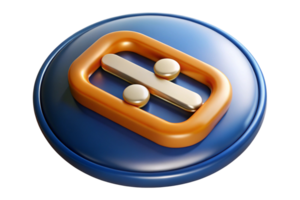 Stylized 3D iconography for economic growth, investment, and wealth management in minimalistic, clean design aesthetics. png