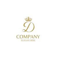 D Luxury Logo Design Template vector