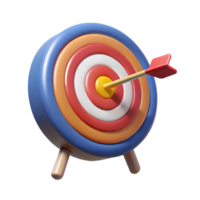 Detailed target design for archery practice png