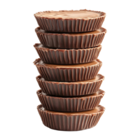 stack van chocola snoepjes met een transparant achtergrond png