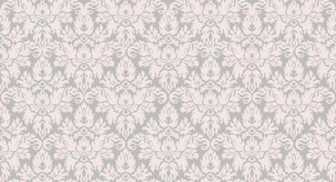 Seamless ornamental pattern in retro style. Floral organic shapes flourish background. Baroque ornament for design. vector
