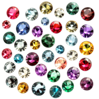 Assorted Colorful Gemstone Collection png
