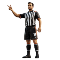 Referee Pointing to the Side on Transparent Background png