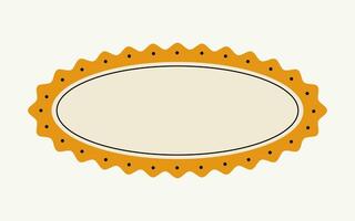 Hand drawn colorful sketched yellow frame. Elegant retro framework. Modern mirror design. Art gallery objects. Minimalistic modern style. Vintage frames decorated with lines and dots. vector