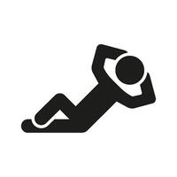 Person Lying Down And Relaxing Silhouette Icon. Resting Individual Glyph Symbol. Relaxation And Rest Pose. Relaxed Position. Isolated Illustration vector