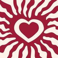 Valentines day greeting background scribble vector