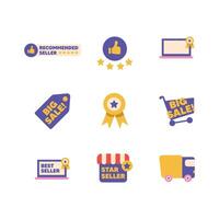 Finance and e-commerce element vector