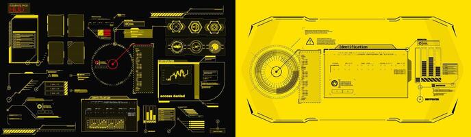 Visual representation of futuristic digital interface with graphs and data analytics in a sleek design. vector