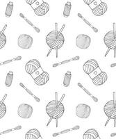 Seamless pattern of many threads vector