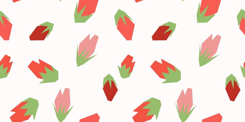 Bold and contemporary geometric floral design with minimalist elements. Versatile for applications in stationery, fabrics, packaging, and beyond.