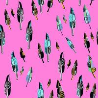 A seamless tropical background showcasing bold, colorful leaves and abstract dots. Great for bright, modern designs in various formats. vector