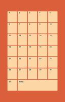 Design template calendar daily month vector