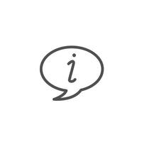 information outline icon design good for web or mobile app vector