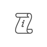 instruction outline icon design good for web or mobile app vector