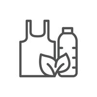 eco plastic outline icon design good for web or mobile app vector