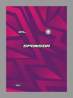 A vibrant background featuring a gradient of pink and purple with geometric zigzag patterns vector