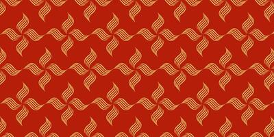 a red and gold pattern with wavy lines for chinese new year vector