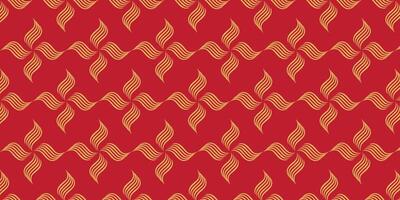 chinese new year background on red and gold pattern with waves vector