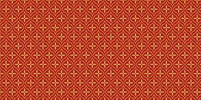 a red and gold pattern with a cross design for chinese new year vector