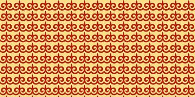 a red and yellow pattern with a spiral design for chinese new year backdrop vector
