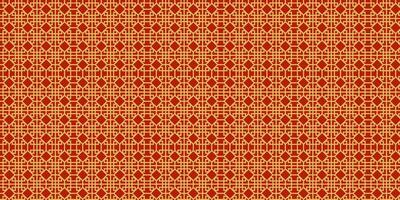 chinese new year background wirh red and gold patterned fabric vector