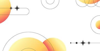 Modern Minimalist Banner Templates. Abstract Gradient Background with Clean Lin. vector