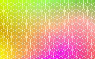 Colorful Gradient Modular Hexagonal Network Pattern vector