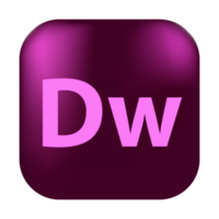 Adobe dreamweaver logo, square rounded adobe dreamweaver logo, adobe dreamweaver logo free download png