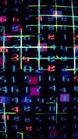 Neon Cyber Data Grid Loop video