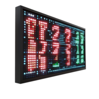 LED Display Board with Numbers and Colors png