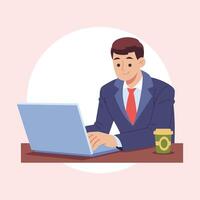 write presentation office work illustration vector
