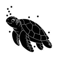 a turtle with dots on it's shell vector