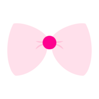 Illustration of a light pink bow with no tail, conveying femininity, elegance, and happiness. Bows can symbolize celebration, decoration, and are also suitable for creative projects. png